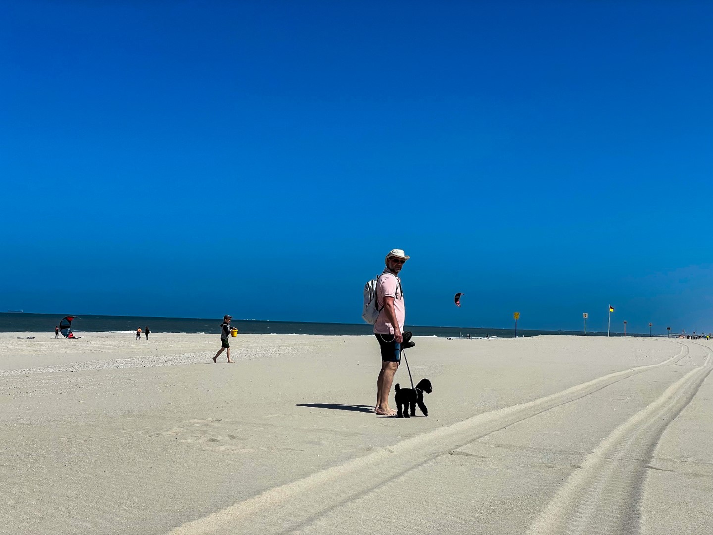 Kijkduin Strand an unserem letzten Reisetag